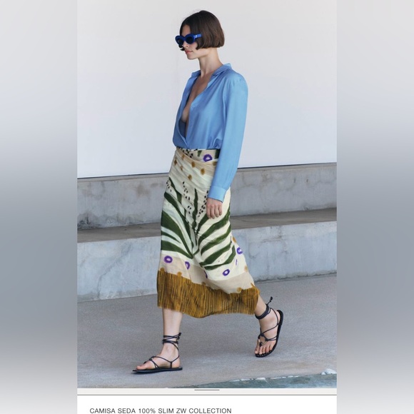 ZARA…100% silk shirt
SLIM ZW COLLECTION - Picture 5 of 17